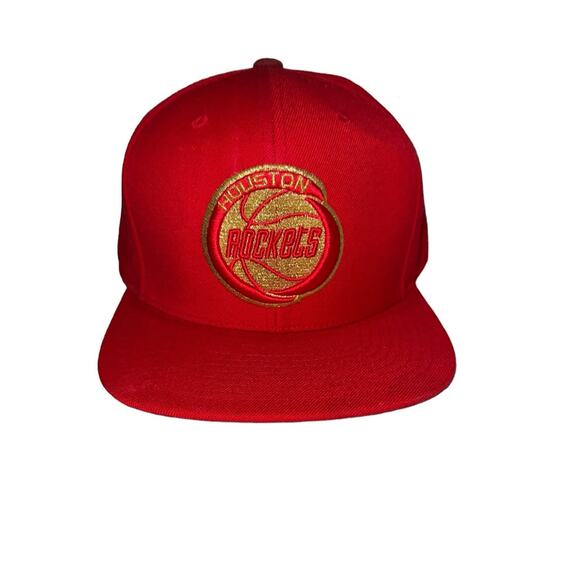 Mitchell & Ness Houston Rockets Snapback Hat - Size 7 5/8 - Picture 1 of 8